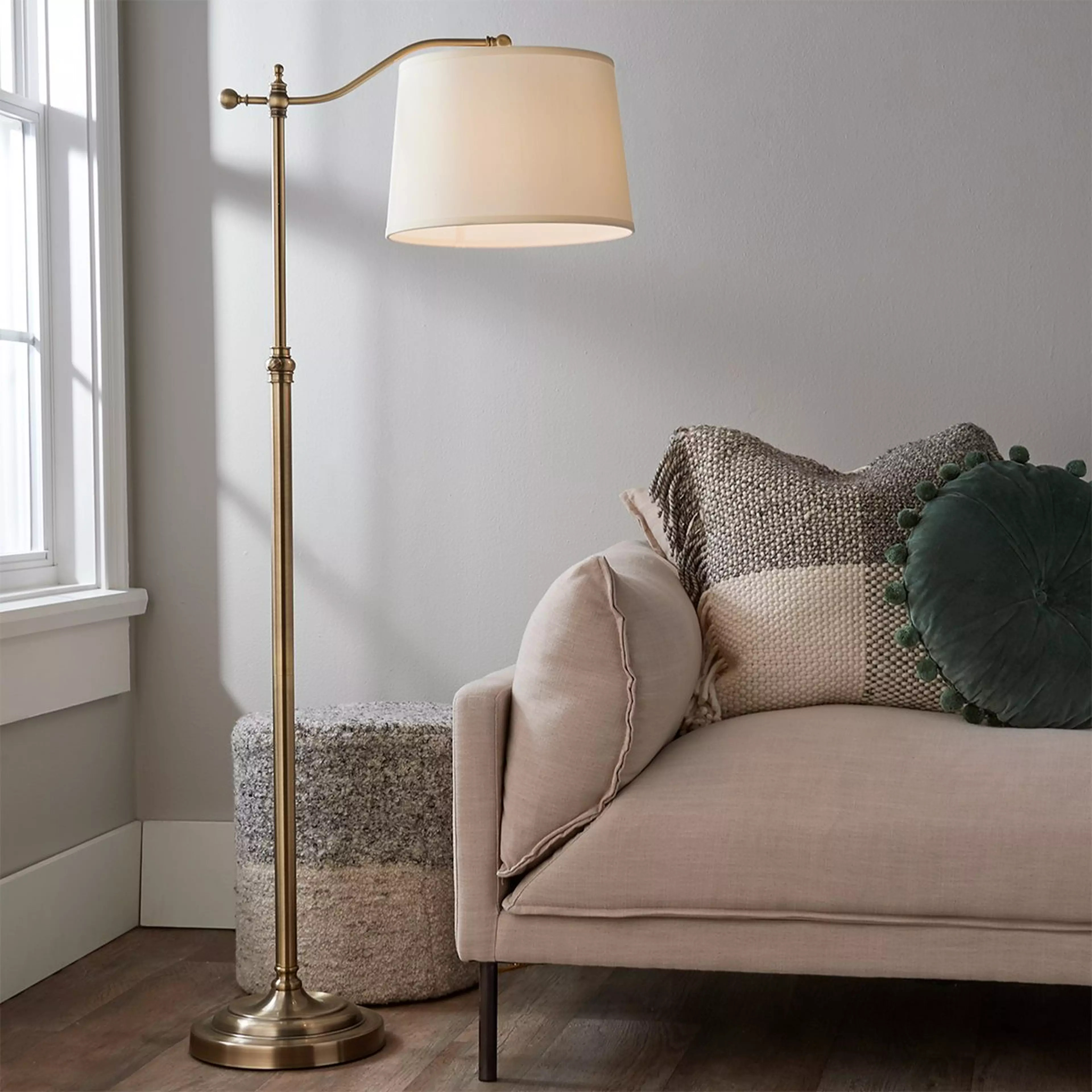 Arched Bridge Arm Adjustable Floor Lamp | Shades of Light