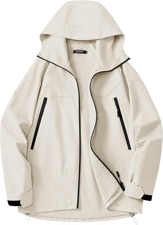 Avoogue Rain Jacket for Women Waterproof Lightweight Rain Coat Hiking Windbreaker Jacket with Hoo... | Amazon (US)