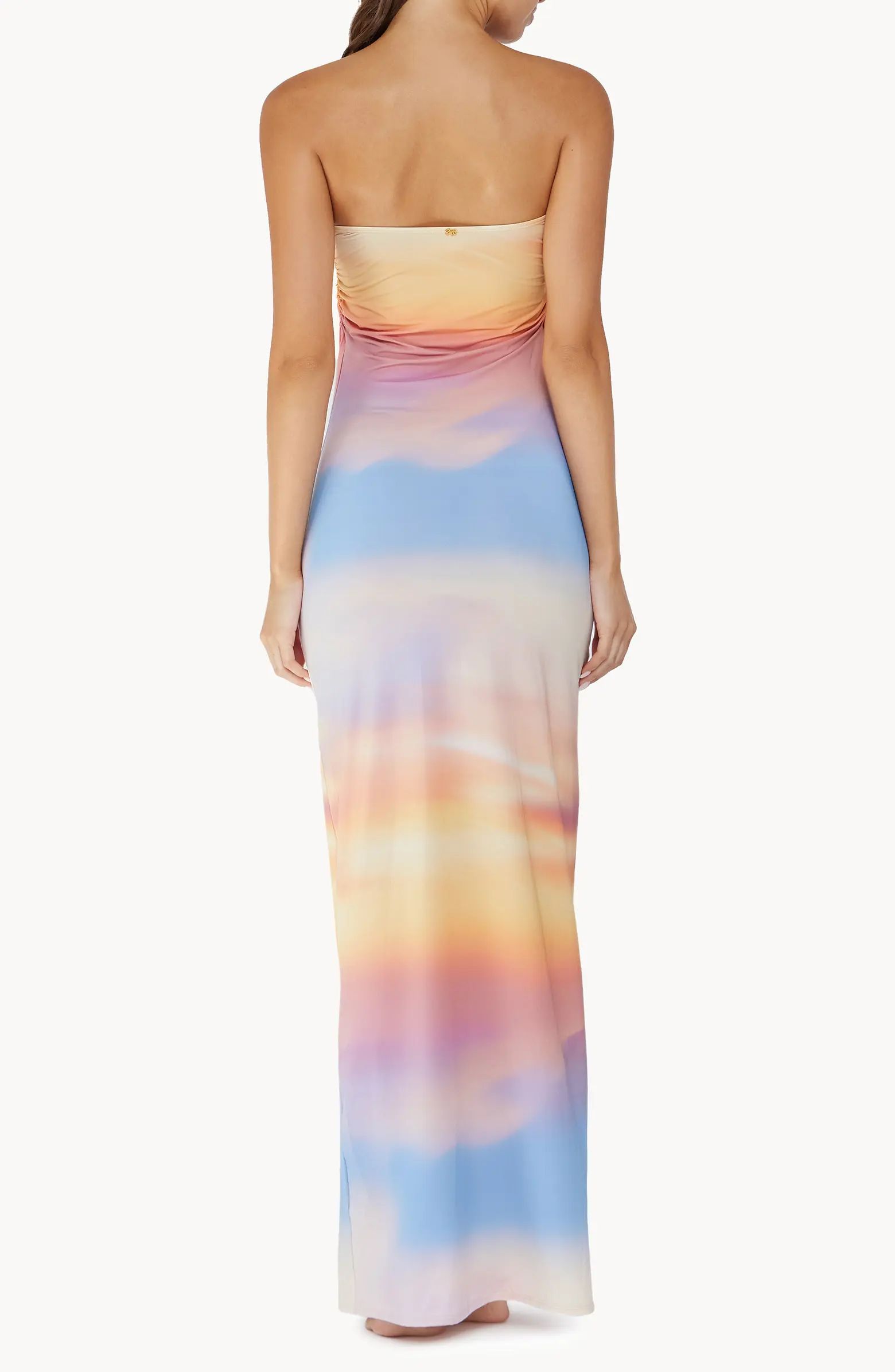 PQ SWIM Sofia Strapless Cover-Up Maxi Dress | Nordstrom | Nordstrom