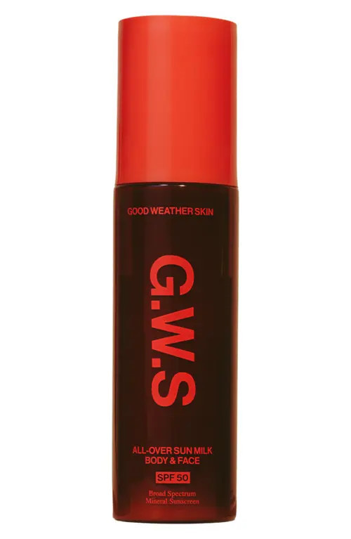 Good Weather Skin All-Over Sun Milk Face & Body SPF 50 at Nordstrom, Size 3.4 Oz | Nordstrom