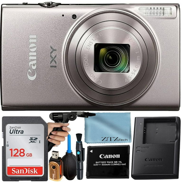 Canon PowerShot IXY 650 (ELPH 360) HS Digital Camera (Silver) with 12x Optical Zoom Lens + SanDis... | Walmart (US)
