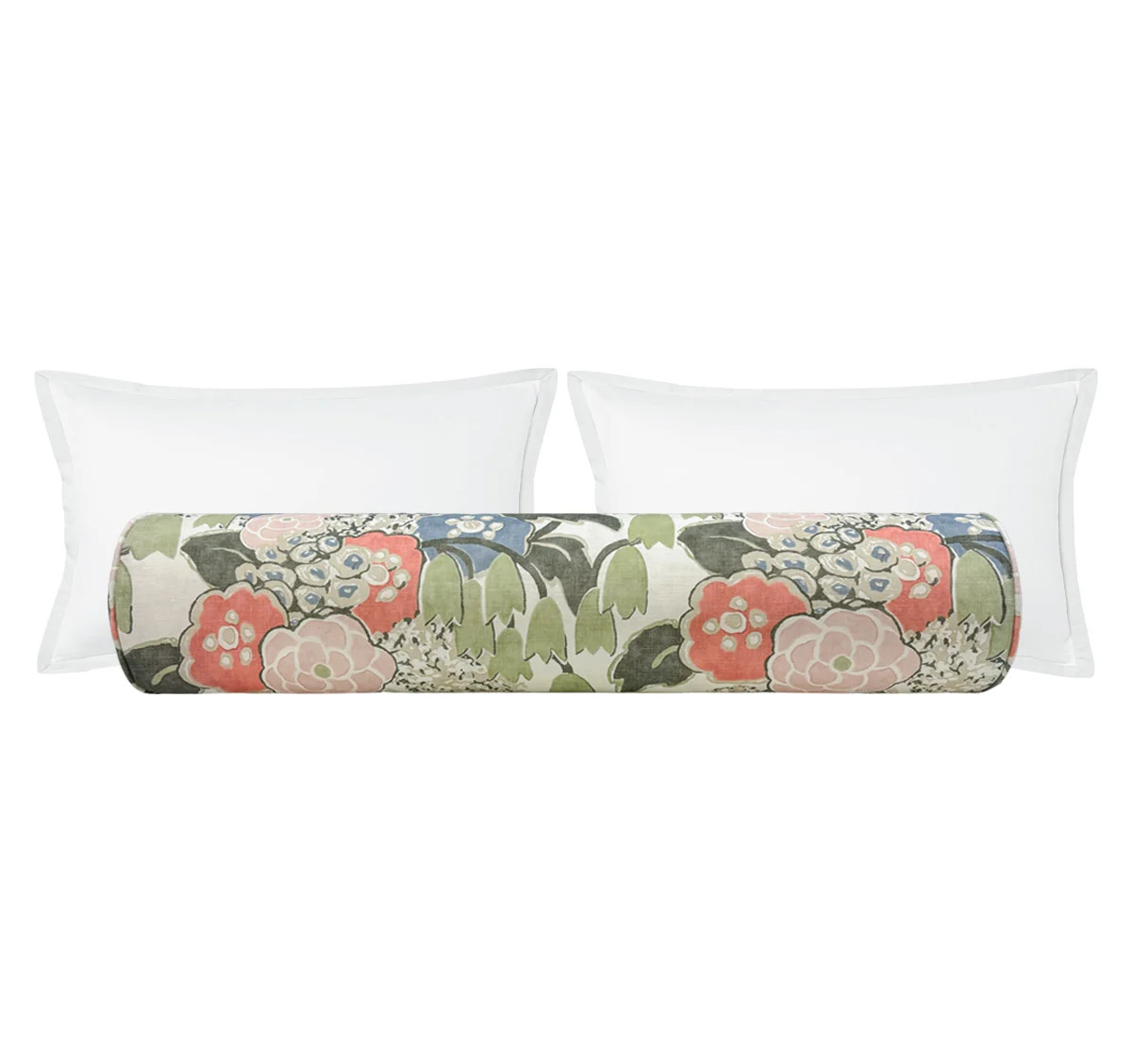 THE BOLSTER :: LAURA // BLUSH AND GREEN | THIBAUT | LITTLE DESIGN LLC