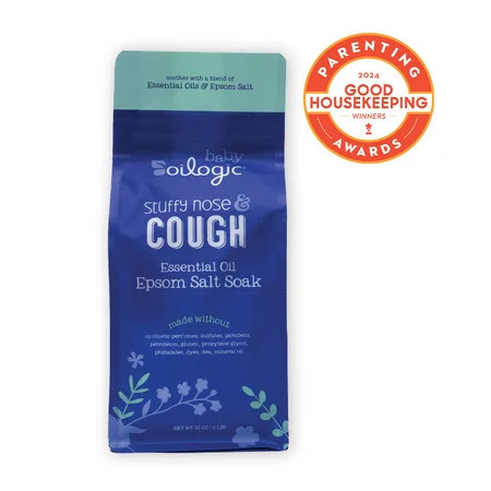 Oilogic Stuffy Nose & Cough Baby Essential Oil Epsom Soak, 2 lbs | Walmart (US)