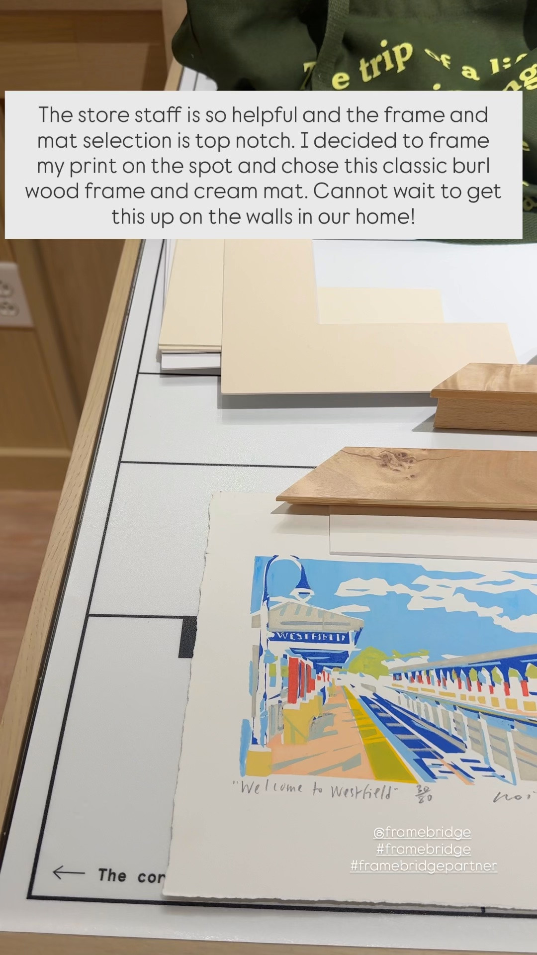 The new Westfield Framebridge store just opened and I chose the most beautiful Burl wood frame for this gorgeous art print!

#LTKvlog #LTKHome #LTKdayinmylife