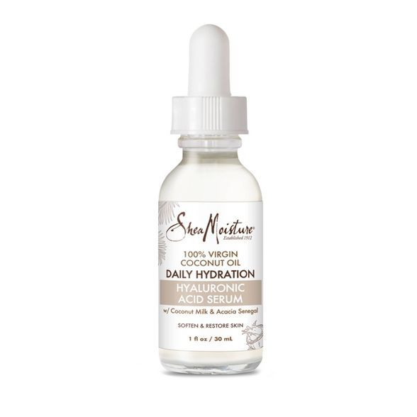 SheaMoisture 100% Virgin Coconut Oil Hyaluronic Acid Serum - 1 fl oz | Target