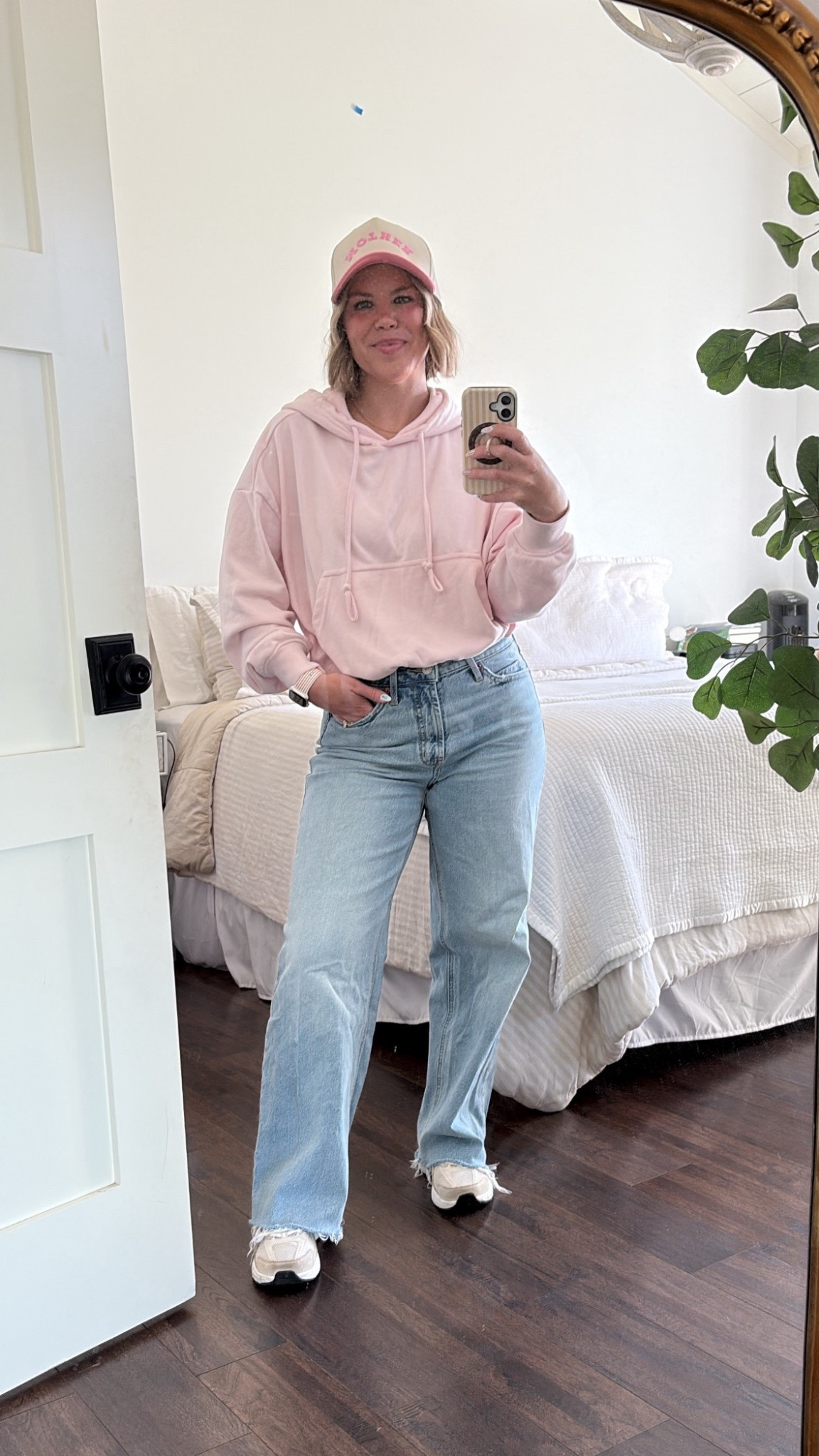 OOTD
This bubble hem pink sweatshirt is top on my list these days! I love where it hits, it’s comfy and affordable! These are my absolute favorite jeans, also just a good everyday pair and so comfy! Love a cute hat and this pink mother one does not disappoint. I am also wearing my fav dad style sneakers that look expensive but are VERY affordable! 
#walmart #walmartstyle #walmartfashion #ootd #affordableoutfit #casualoutfit #oldnavy #oldnavyjeans #walmartsneaker #amazonfind #truckerhat #momoutfit #everydaystyle #outfitidea 


#LTKSeasonal #LTKootd #LTKOver40