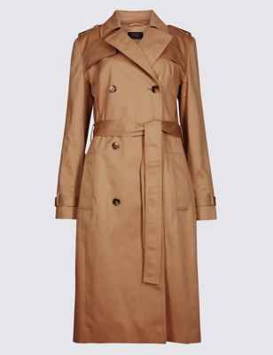 Pure Cotton Longline Trench with Stormwear™ | Marks & Spencer (UK)