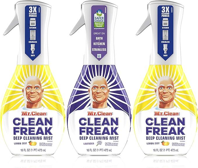 Mr. Clean, Clean Freak Deep Cleaning Mist Multi-Surface Spray, Lavender and Lemon Zest Scent Star... | Amazon (US)
