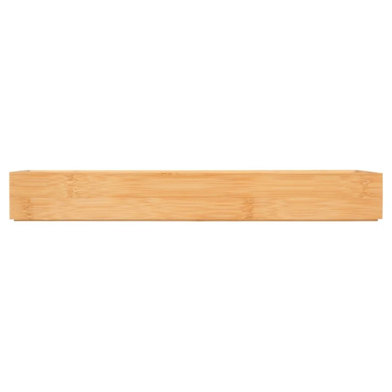 Better Homes & Gardens Bamboo Long Drawer Organizer, 15 IN W x 5.98 IN D x 1.97H, Natural Bamboo ... | Walmart (US)