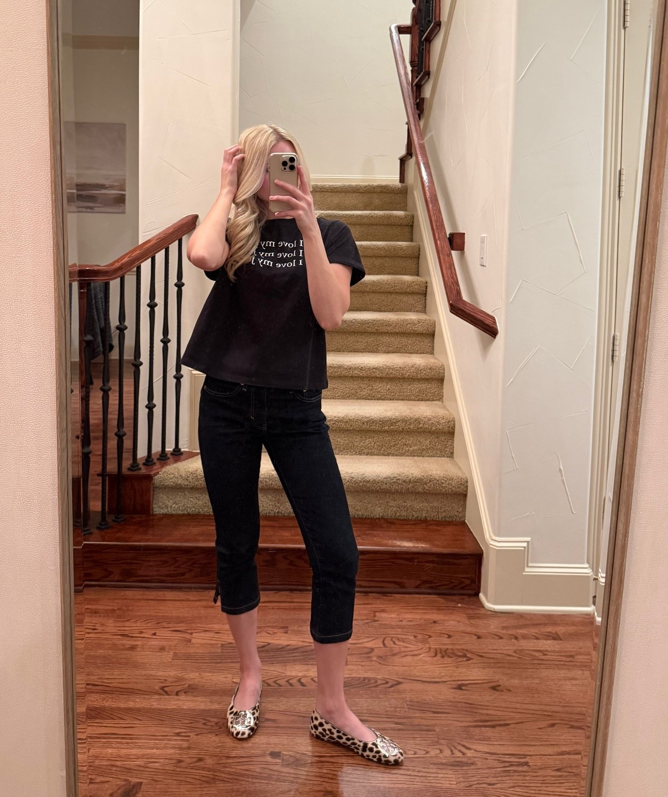 Tory Burch Reva flats in pony hair cheetah