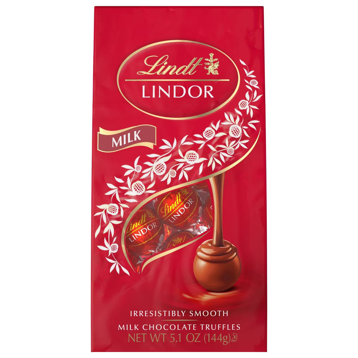 LINDOR, Lindt Milk Chocolate Candy Truffles - 5.1oz | Target