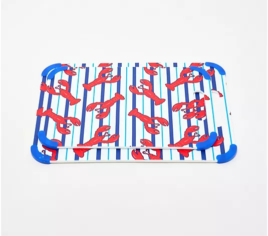 Temp-tations Set of 2 Cutting  Boards with In-Mold Pattern - QVC.com | QVC