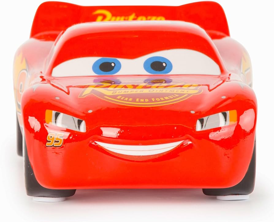 Disney Pixar Cars Lighting McQueen Ceramic Piggy Bank - Kids Room Decor & Racecar Coin Bank - Chi... | Amazon (US)