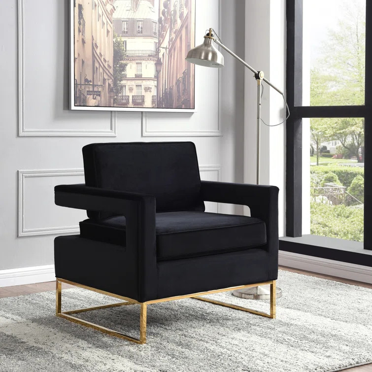 Binghamton 33'' Wide Velvet Armchair | Wayfair North America