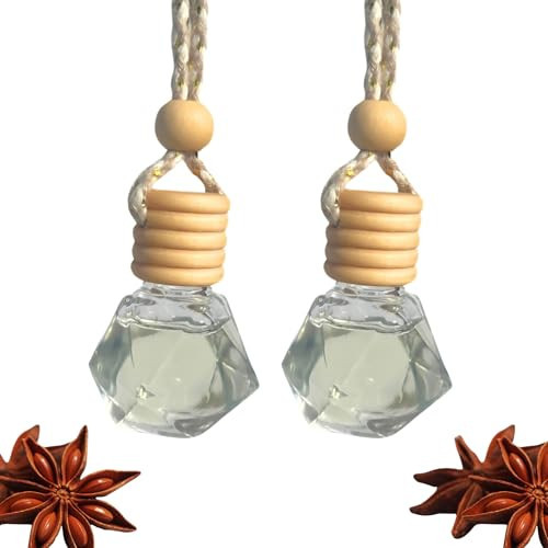 Car Diffuser, Spiced Chai & Gingerbread, 2 Pack, Hanging Air Freshener, 8ml, Premium Fragrance, Long Lasting Scent (Spiced Chai & Gingerbread (2 Pack)) | Amazon (US)