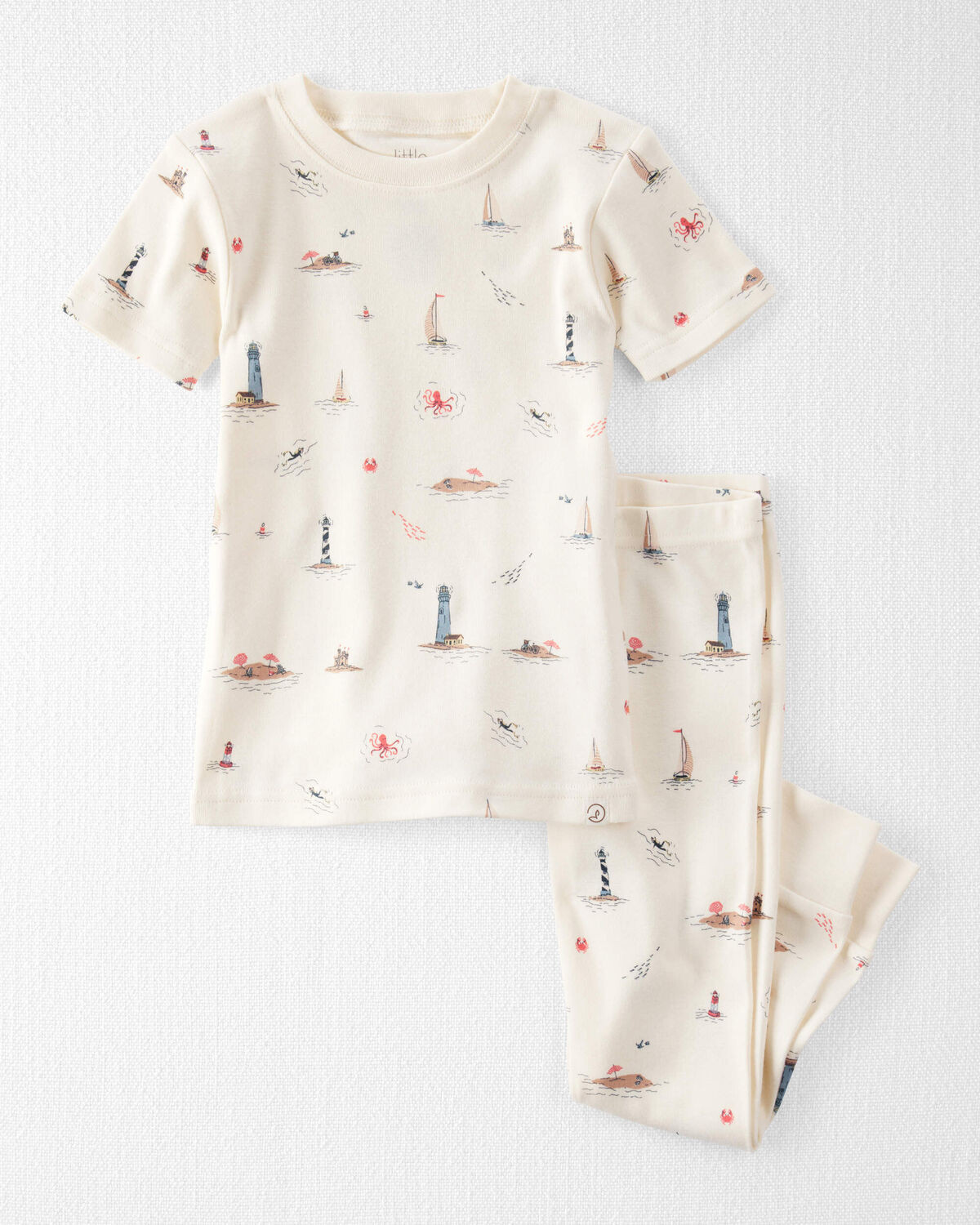 Toddler 2-Piece Organic Cotton Pajamas in Coastal Vacation | Carter's Inc