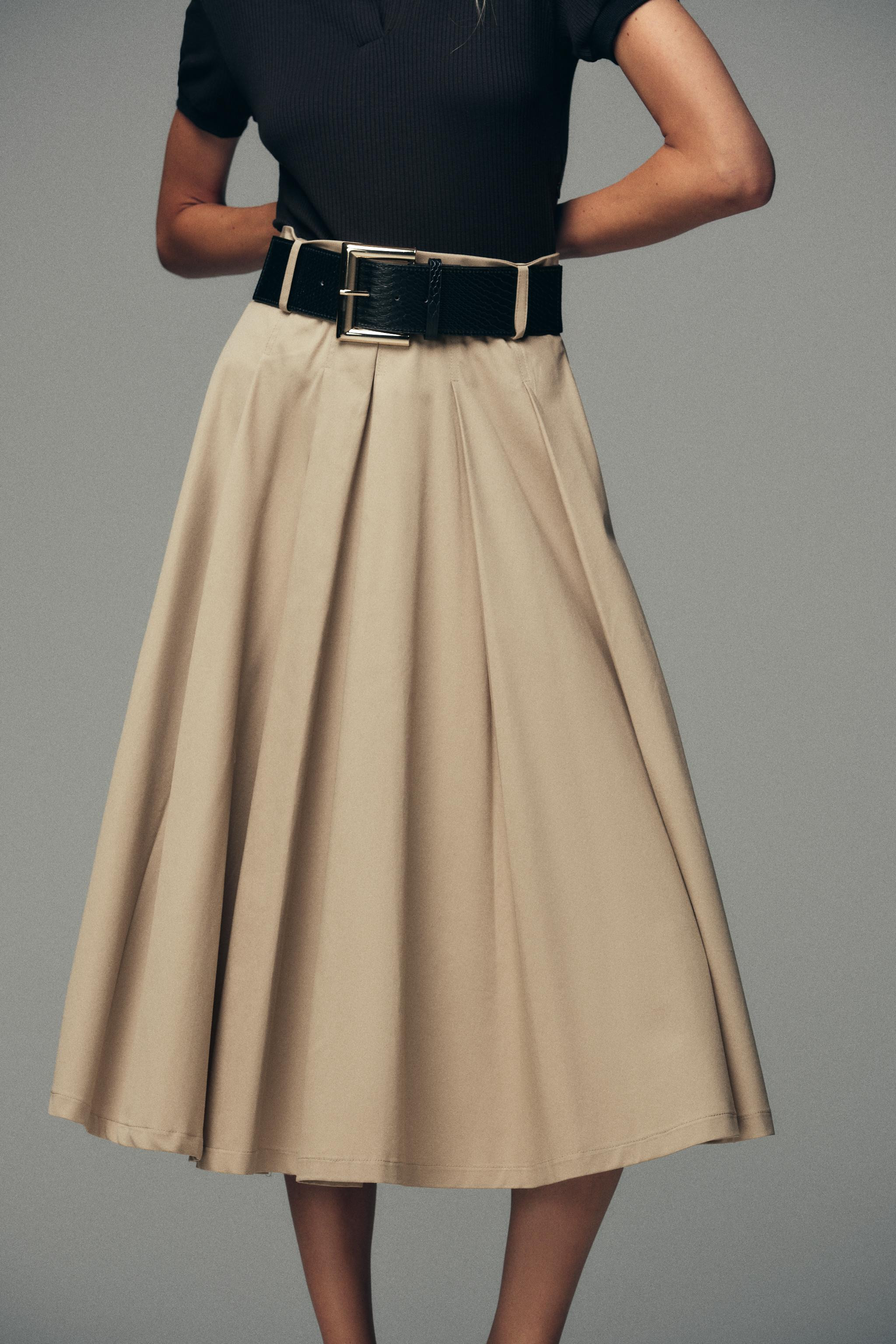 COMBINATION BELTED DRESS | Zara US
