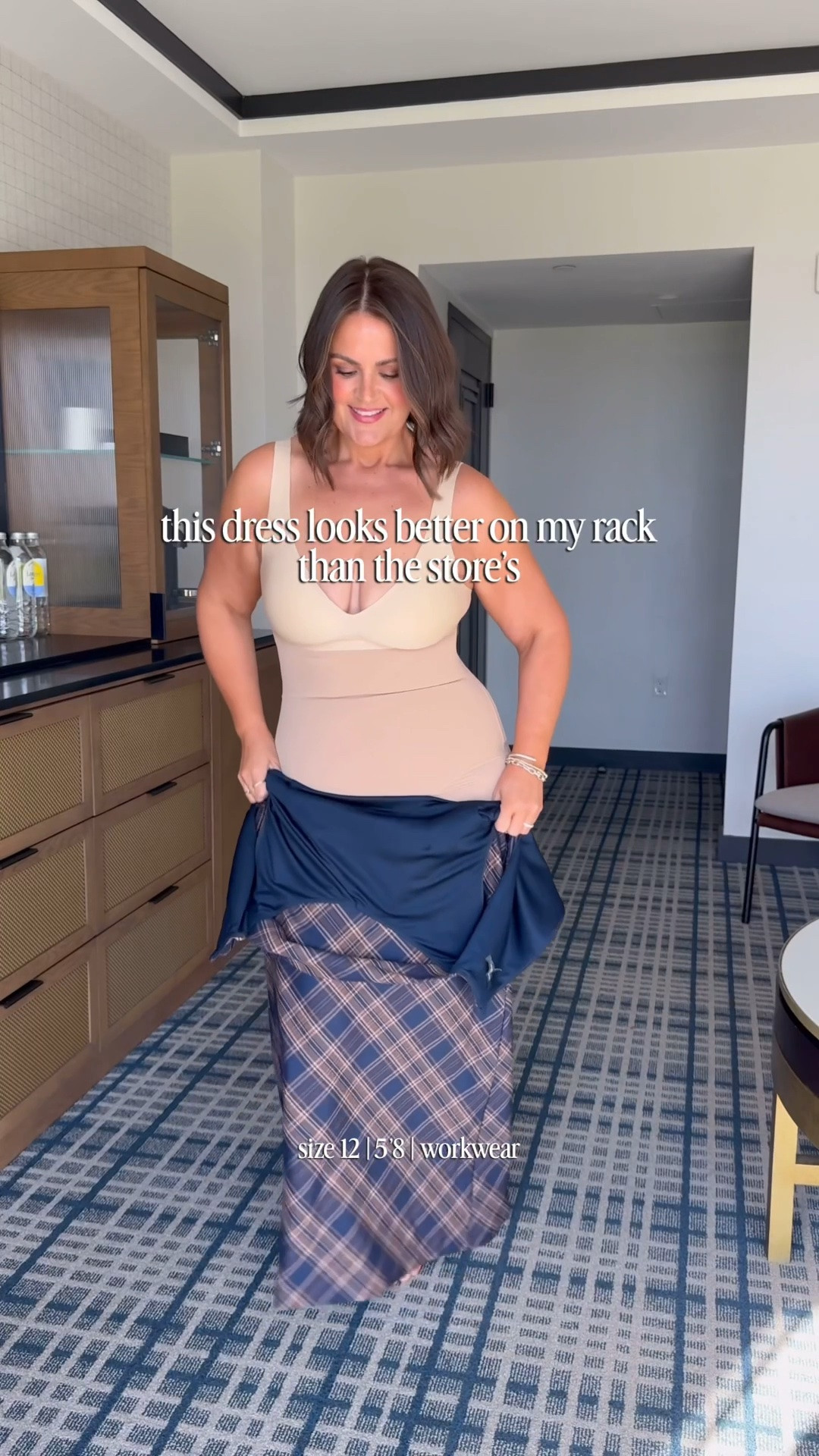 Dress, large

Size 12, midsize, workwear, work dress, what to wear to a conference, fall fashion, plaid dress, Nordstrom

#LTKCon #LTKgrwm #LTKWorkwear