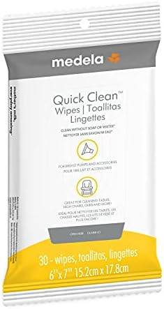 Medela Quick Clean Breast Pump and Accessory Wipes, Resealable Pack, Convenient Hygienic On The Go C | Amazon (US)