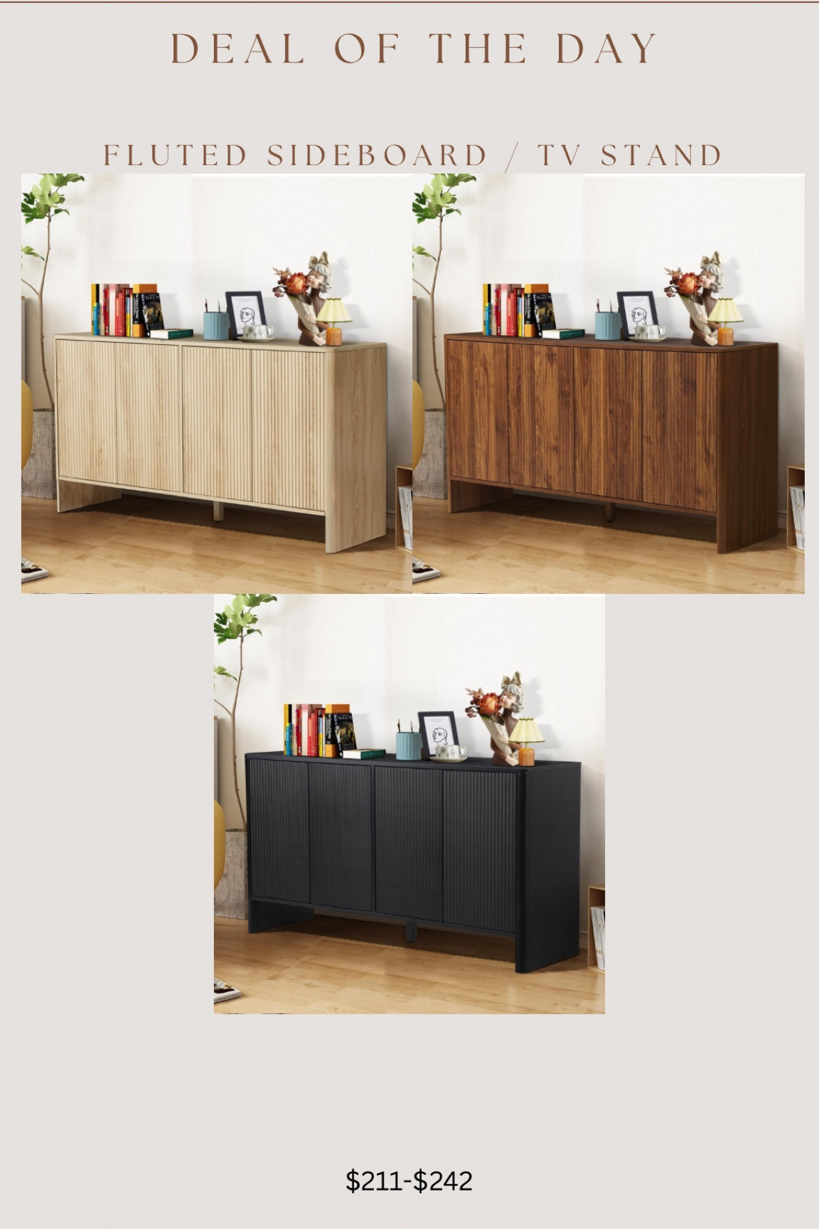 Amazing prime day deal for these fluted sideboards / tv stands!!

#LTKHome #LTKSaleAlert #LTKStyleTip