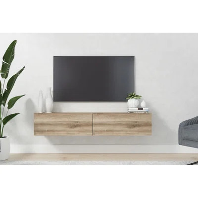 Alesandrini 53" Floating TV Stand Up to 70" TV's Wall Mounted Media Console | Wayfair North America