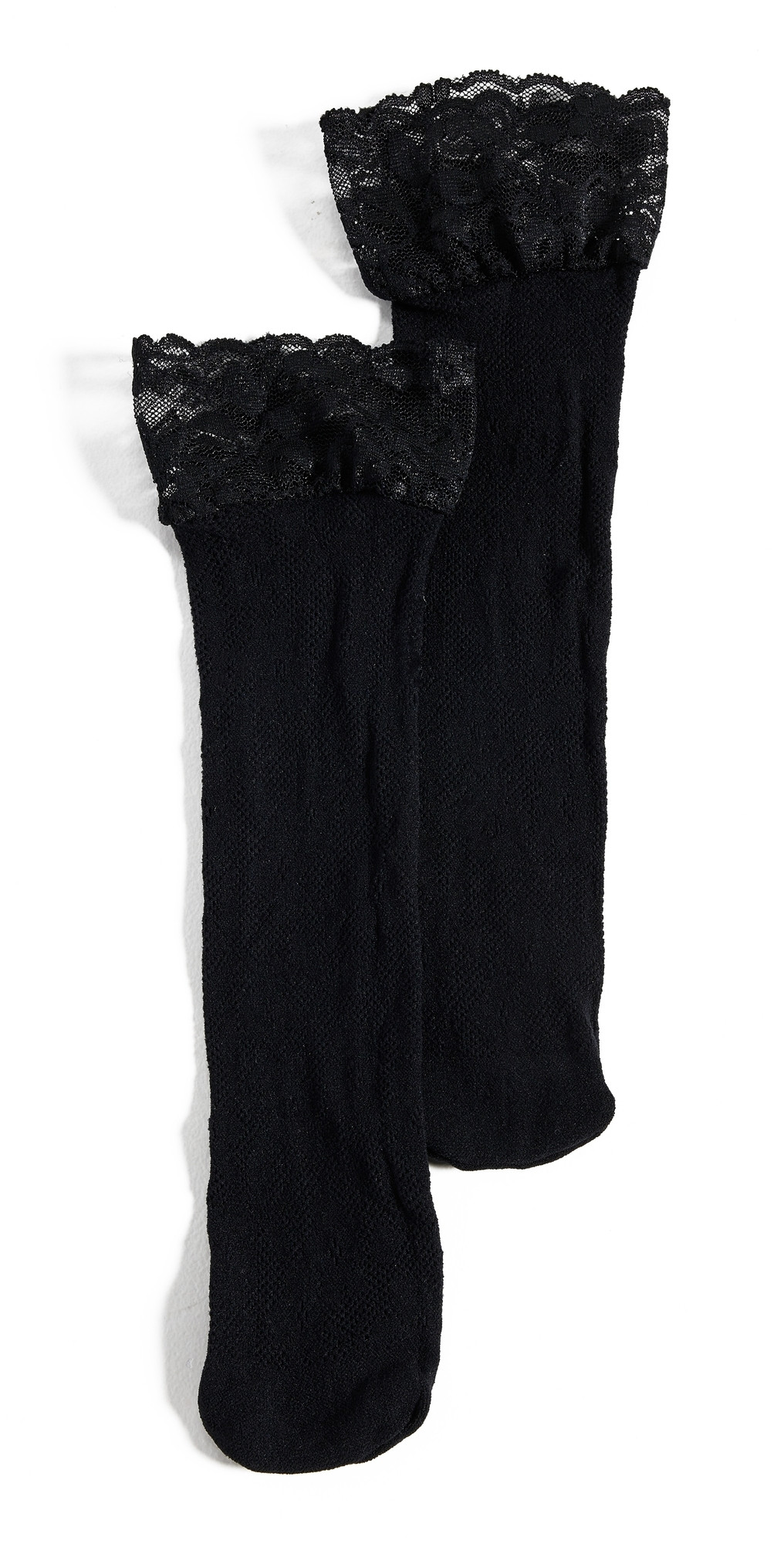 Stems Floral Fishnet Socks Black One Size | Shopbop