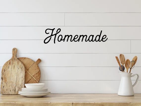 Homemade Sign Farmhouse Kitchen Decor Laser Cut Kitchen - Etsy | Etsy (US)