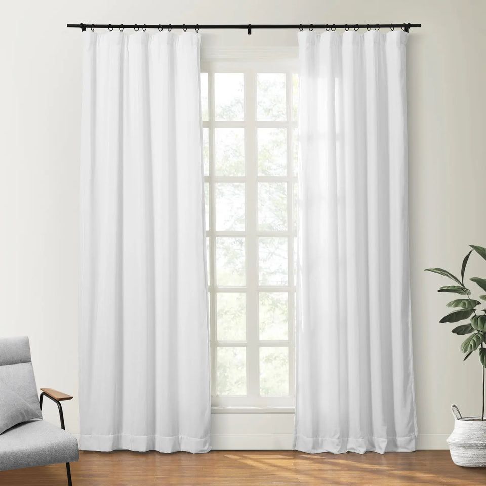 Patti Premium Belgian Linen Flax Curtain Pleated | TWOPAGES