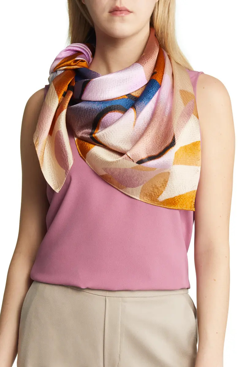Nordstrom Oversized Silk Square Scarf | Nordstrom | Nordstrom