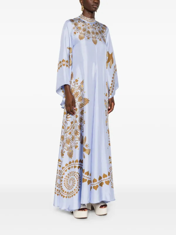 La DoubleJ Magnifico Midi Dress | Blue | FARFETCH UK | Farfetch Global