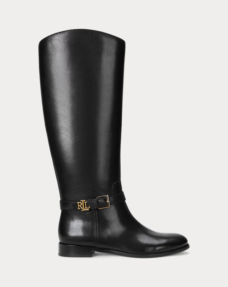 Brooke Burnished Leather Riding Boot | Ralph Lauren (UK)