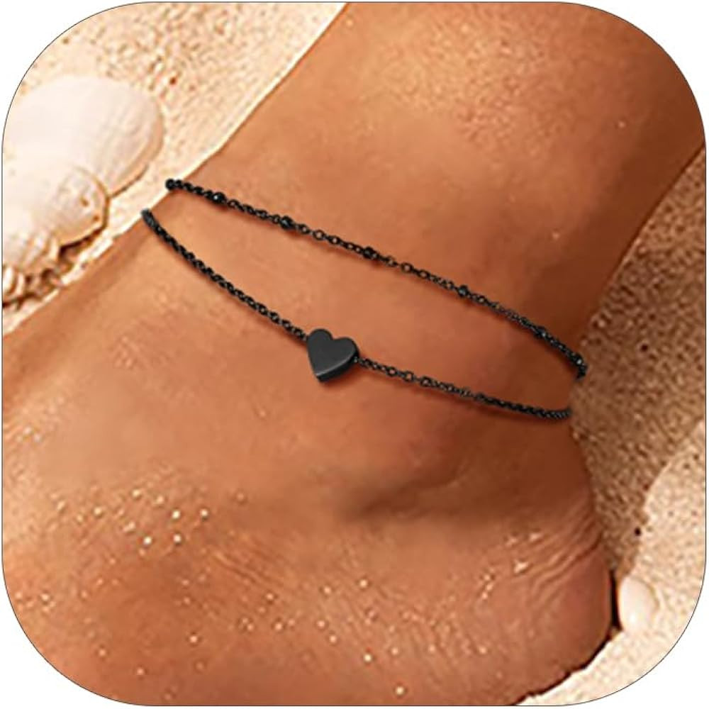 PROSTEEL Stainless Steel Chain Anklets for Women, Silver/Gold Tone, Ankle Bracelets Hypoallergeni... | Amazon (US)