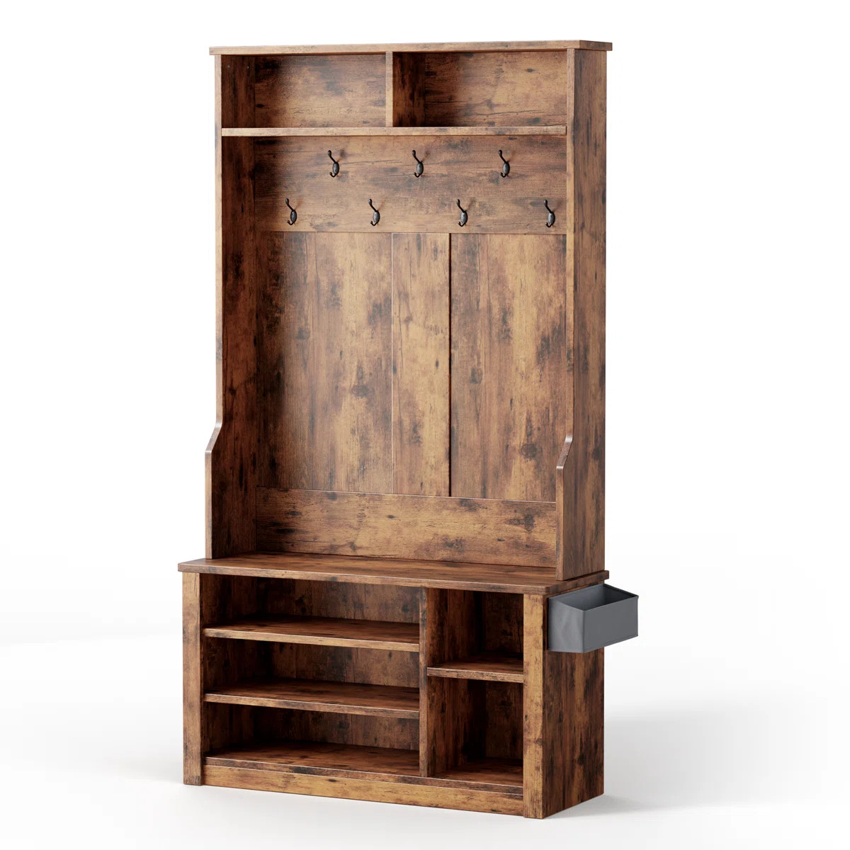 Delenna Hall Tree 39.37'' Wide with Bench and Shoe Storage | Wayfair North America