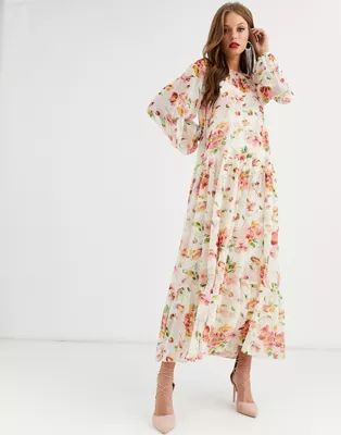 ASOS EDITION oversized maxi dress in floral print | ASOS US