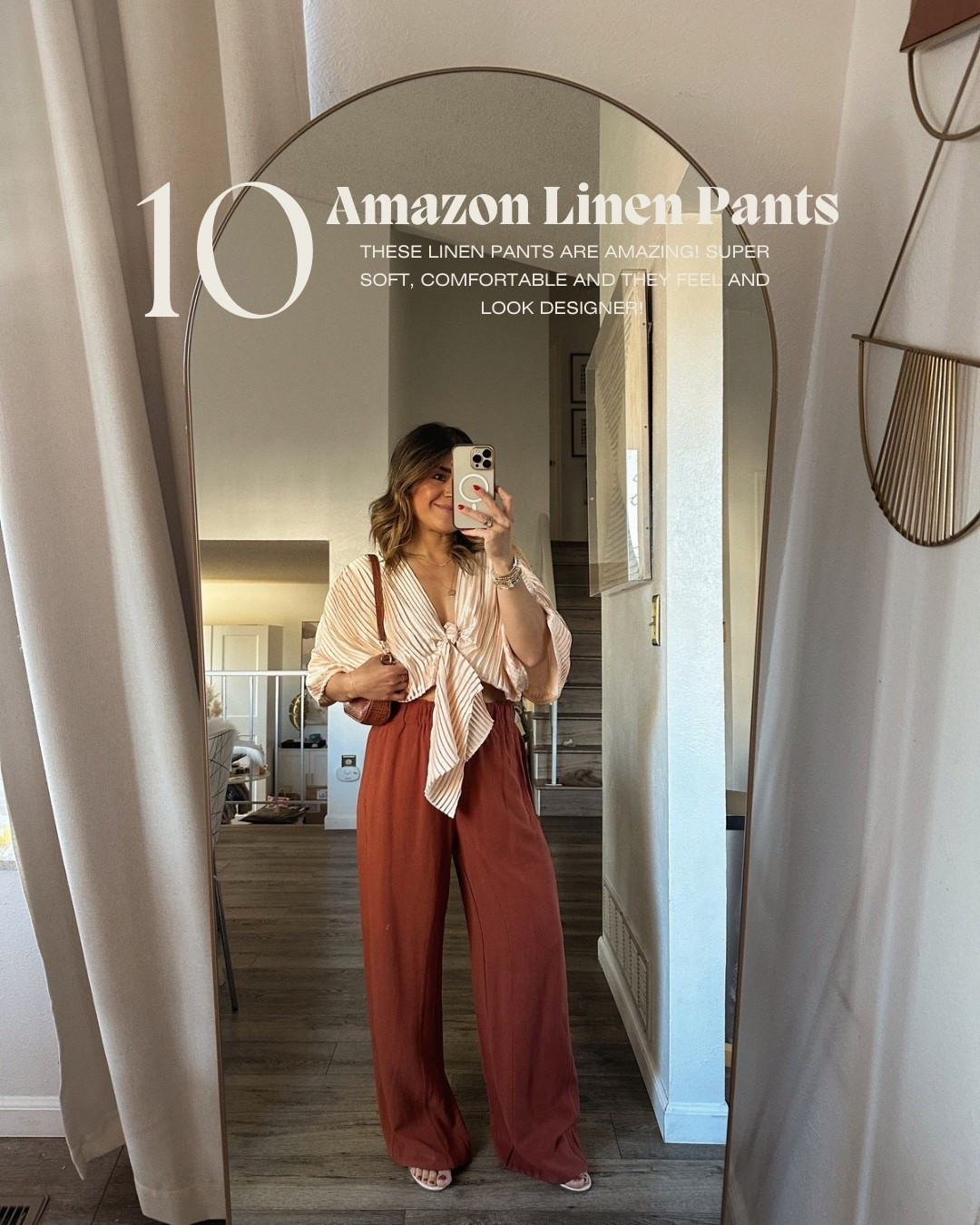 The Amazon linen blend pants I can’t stop wearing! Pair them with a statement top for an effortless vibe!!
Pants size small
This top is sold out , linked similar ones.

#LTKSeasonal #LTKootd