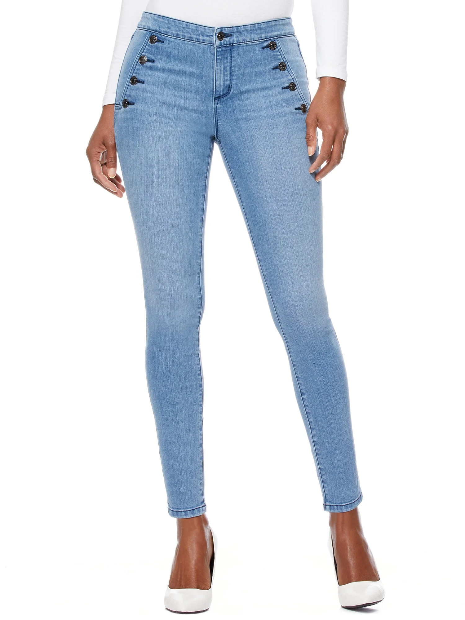 Scoop Skinny Sailor Jean Women's | Walmart (US)