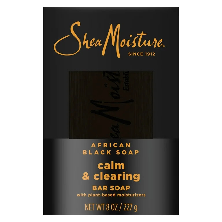SheaMoisture Bar Soap African Black Soap Soothing and Clarifying Bar Soap, 8 oz | Walmart (US)