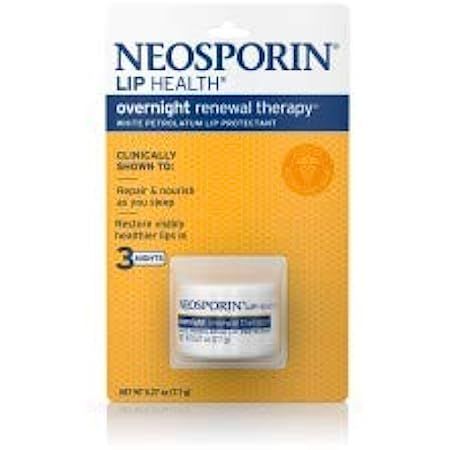 Neosporin Lip Health Overnight Healthy Lips Renewal Therapy Petrolatum Lip Protectant 0.27 oz | Amazon (US)