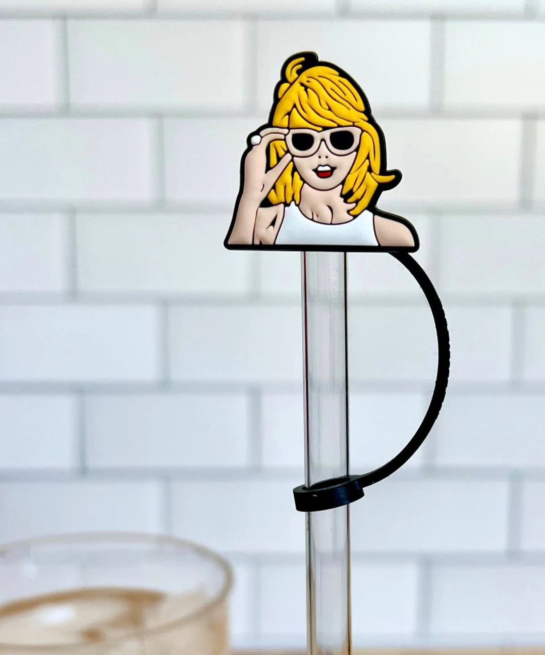 Taylor Swift Silicone Straw Cover for Tumblers and Water - Etsy | Etsy (US)