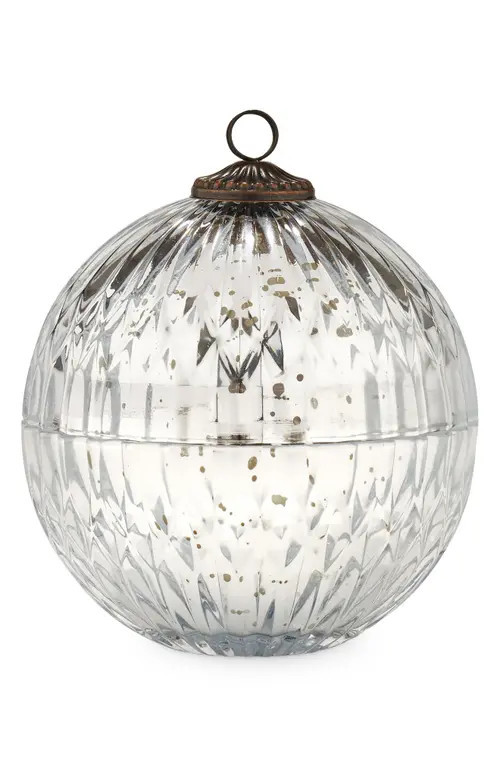 ILLUME® Mercury Basalm & Cedar Ornament Candle in Silver at Nordstrom | Nordstrom