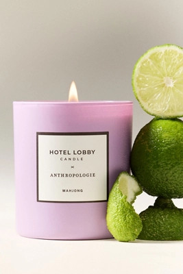 Hotel Lobby x Anthropologie Fresh Mahjong Boxed Glass Candle | Anthropologie (US)