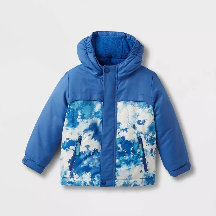 Toddler Boy's Tie-Dye Long Sleeve 3-in-1 Jacket - Cat & Jack™ Royal Blue | Target