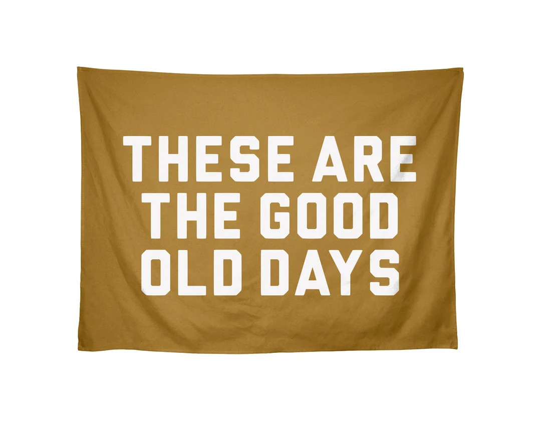 These Are the Good Old Days Wall Banner, Kids Flag Banner, Kids Room Decor, Retro Kids Decor, Vin... | Etsy (US)