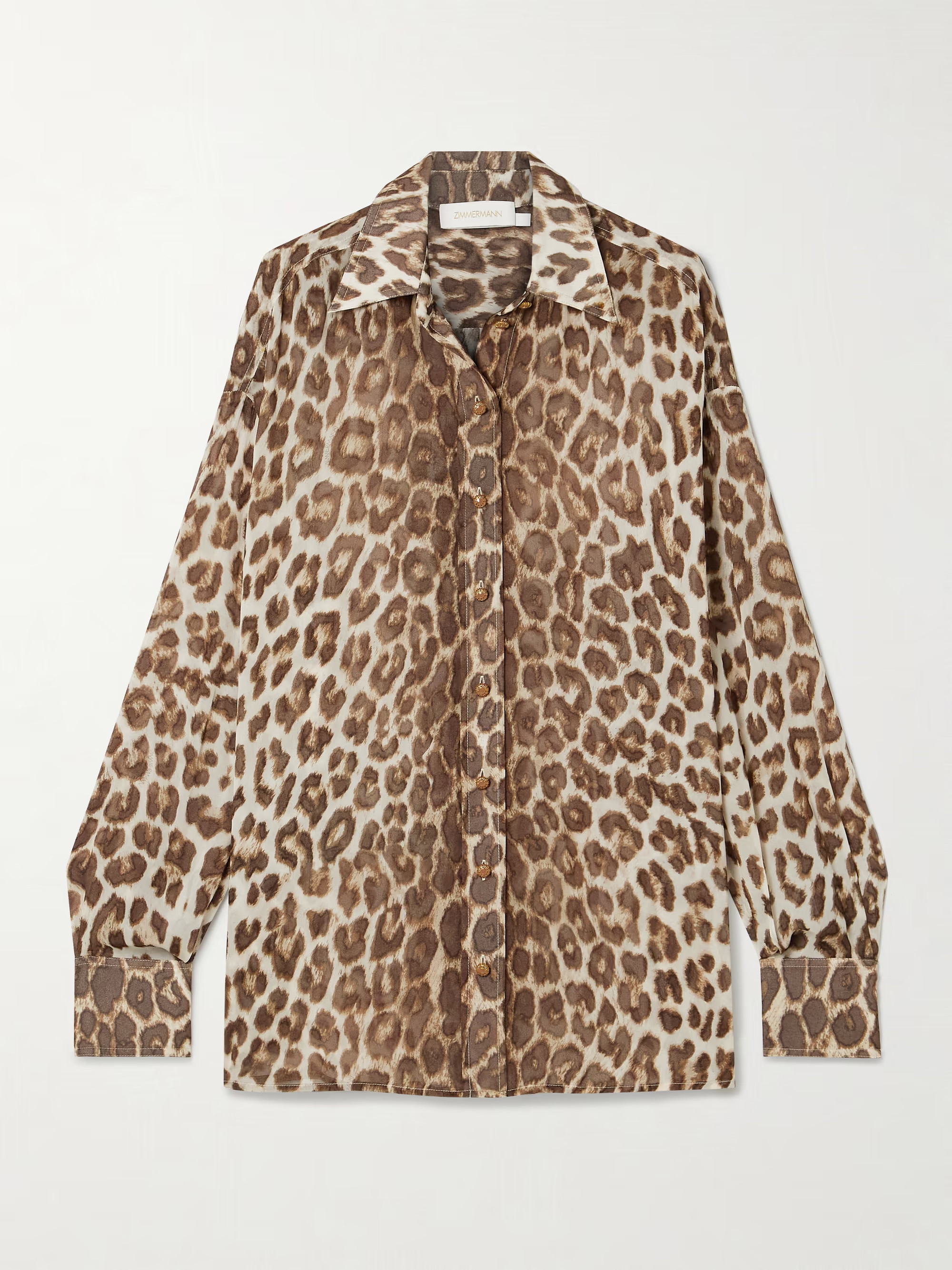Illustration leopard-print chiffon shirt | NET-A-PORTER (UK & EU)