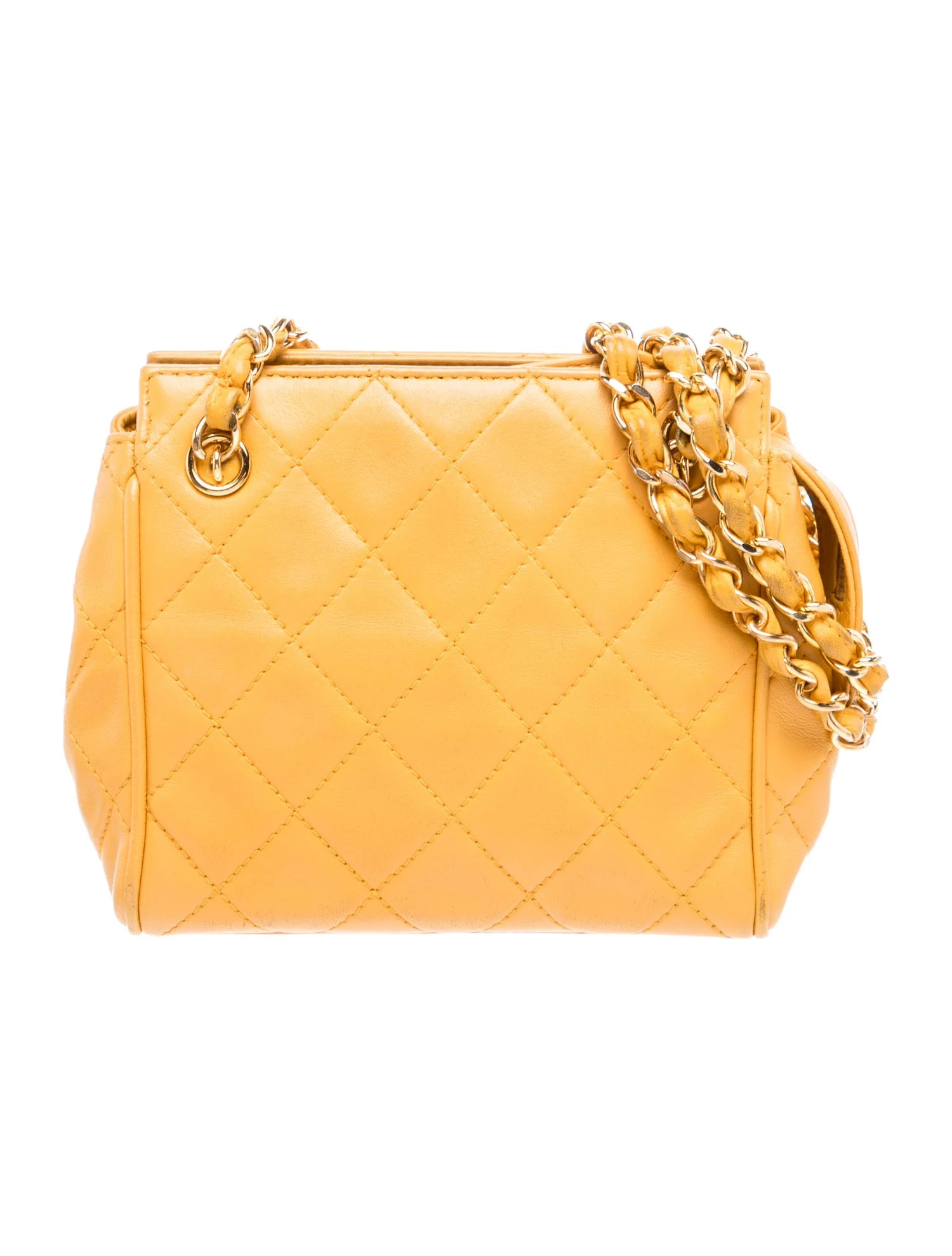 Chanel Quilted Mini Tote - Yellow Totes, Handbags - CHA1402284 | The RealReal | The RealReal