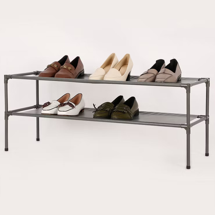 2-Tier Fabric Shoe Rack - Room Essentials™ | Target