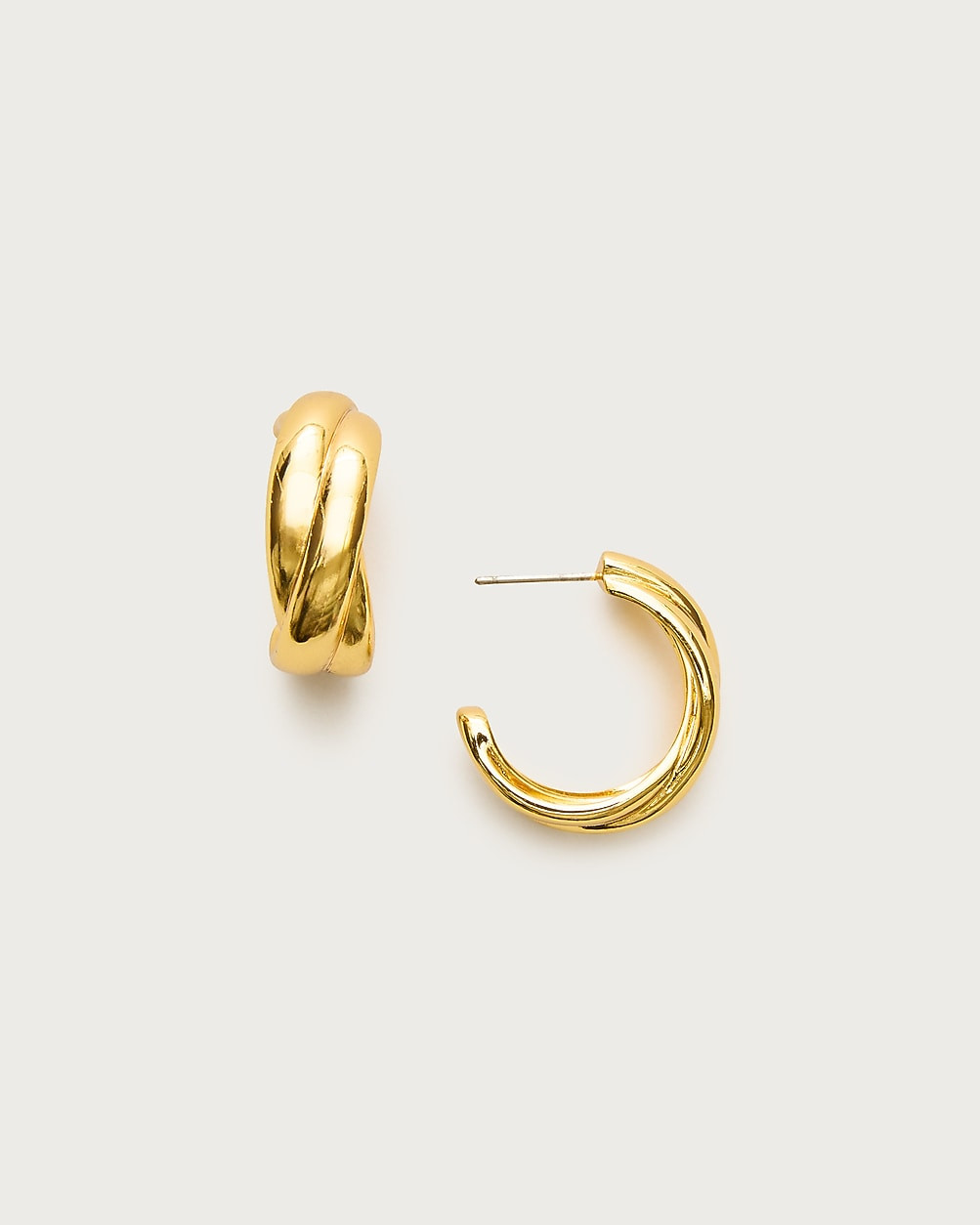 Crossover hoop earrings | J. Crew US