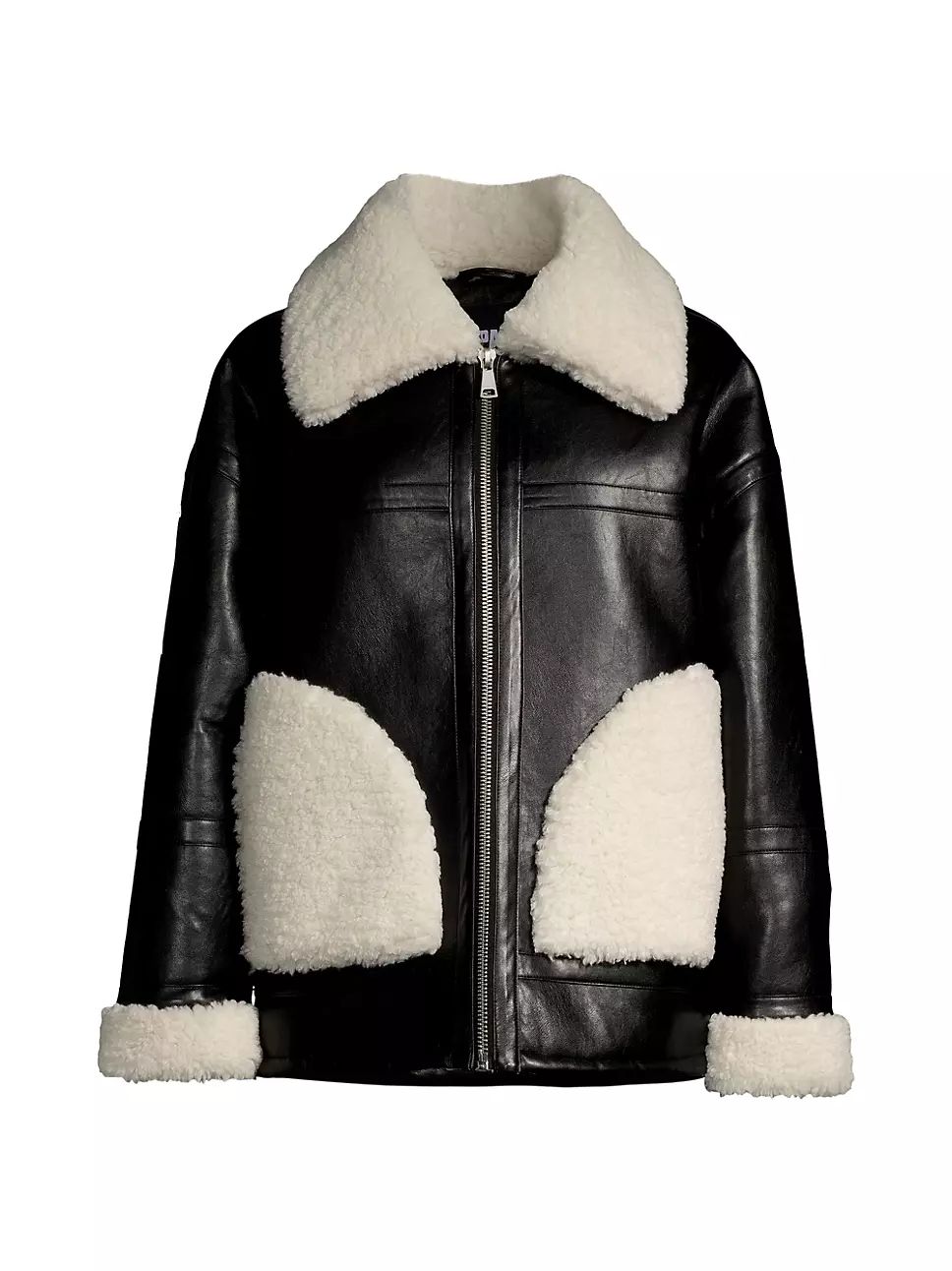 Catalina Faux Leather & Shearling Jacket | Saks Fifth Avenue