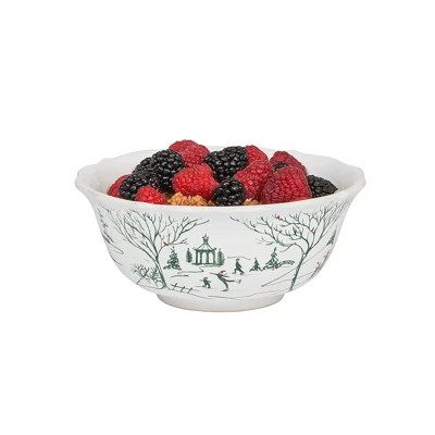Country Estate Winter Frolic Cereal/Ice Cream Bowl - Evergreen | Wayfair North America