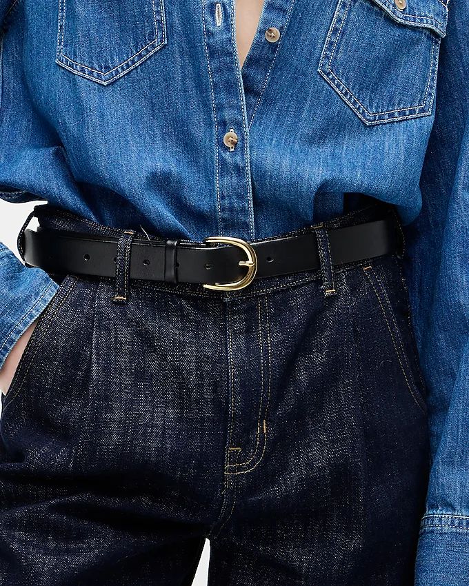 Classic belt in Italian leather | J.Crew US